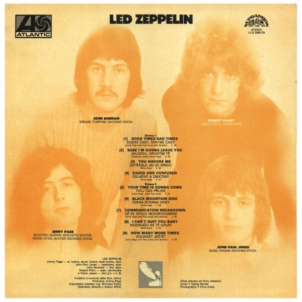 LP <br>Led Zeppelin <br>Czechoslovakia (1113 3099) Promo - Image 2
