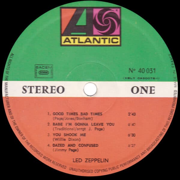 LP <br>Led Zeppelin <br>France (No. 40 031) #3 - Image 3