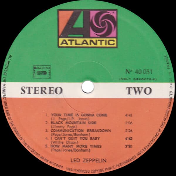 LP <br>Led Zeppelin <br>France (No. 40 031) #3 - Image 4