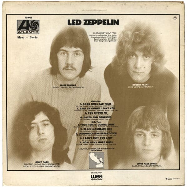 LP <br>Led Zeppelin <br>France (No. 40 031) #4 - Image 2