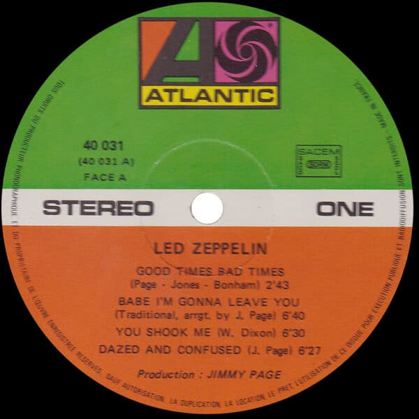 LP <br>Led Zeppelin <br>France (No. 40 031) #4 - Image 3