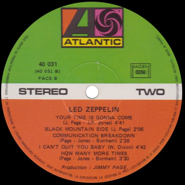 LP <br>Led Zeppelin <br>France (No. 40 031) #4 - Image 4