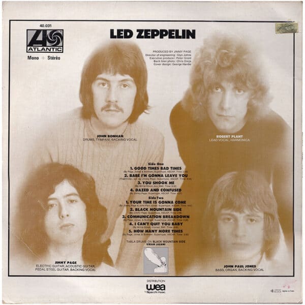 LP <br>Led Zeppelin <br>France (No. 40 031) #6 - Image 2