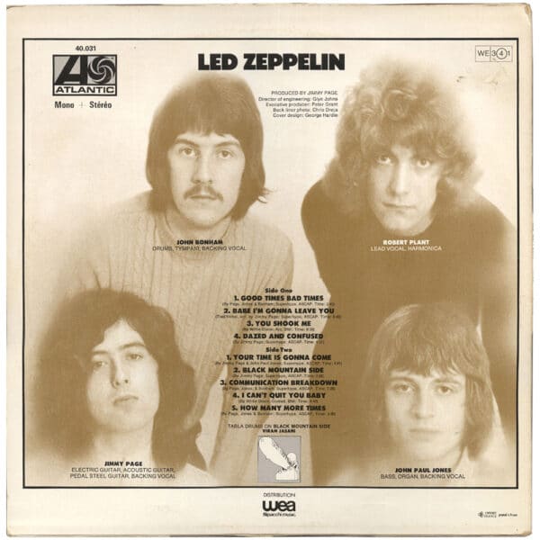 LP <br>Led Zeppelin <br>France (No. 40 031) #7 - Image 2