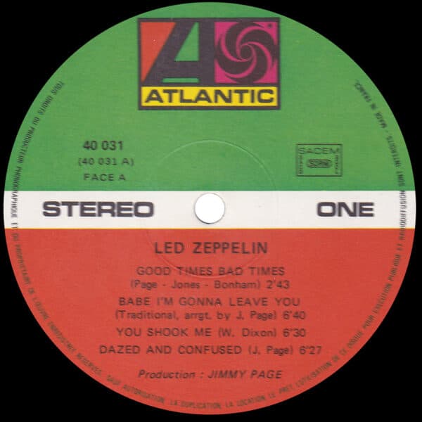 LP <br>Led Zeppelin <br>France (No. 40 031) #7 - Image 3