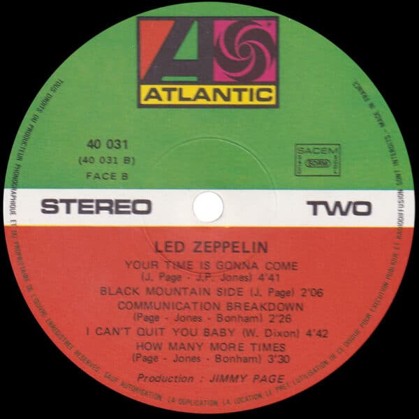 LP <br>Led Zeppelin <br>France (No. 40 031) #7 - Image 4