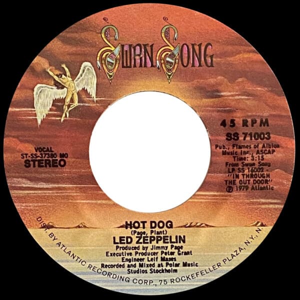 Single <br>USA (SS-71003) <br>Fool In The Rain / Hot Dog (#4) - Image 3