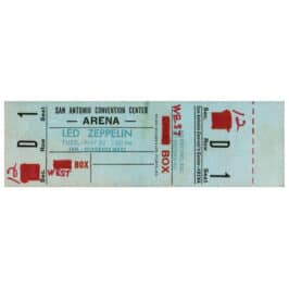 Concert Ticket <br>1973.05.22 <br>San Antonio, TX