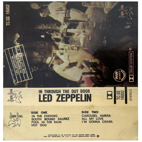 Cassette <br>In Through The Out Door <br>Philippines (TC-SS 16002) - Image 2