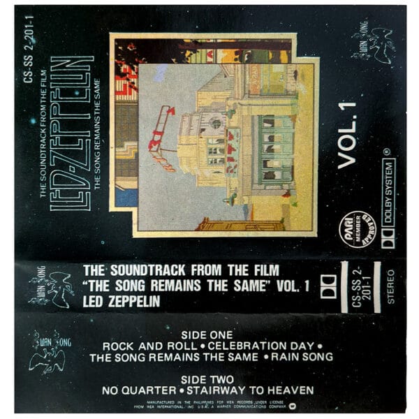 Cassette <br>The Song Remains The Same <br>Philippines (CS-SS 2-201-1/2) - Image 3