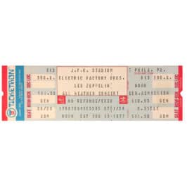 Concert Ticket <br>1977.08.13 <br>Philadelphia, PA