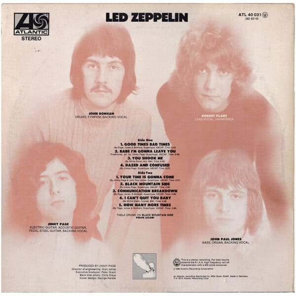 LP <br>Led Zeppelin <br>Germany (ATL 40 031) #05 - Image 2