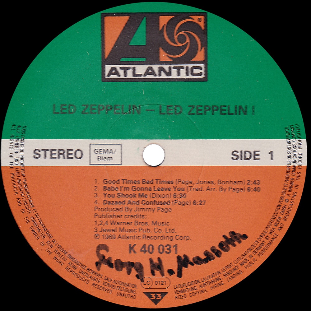 LP <br>Led Zeppelin <br>Germany (K 40 031) #3.2 - Image 3