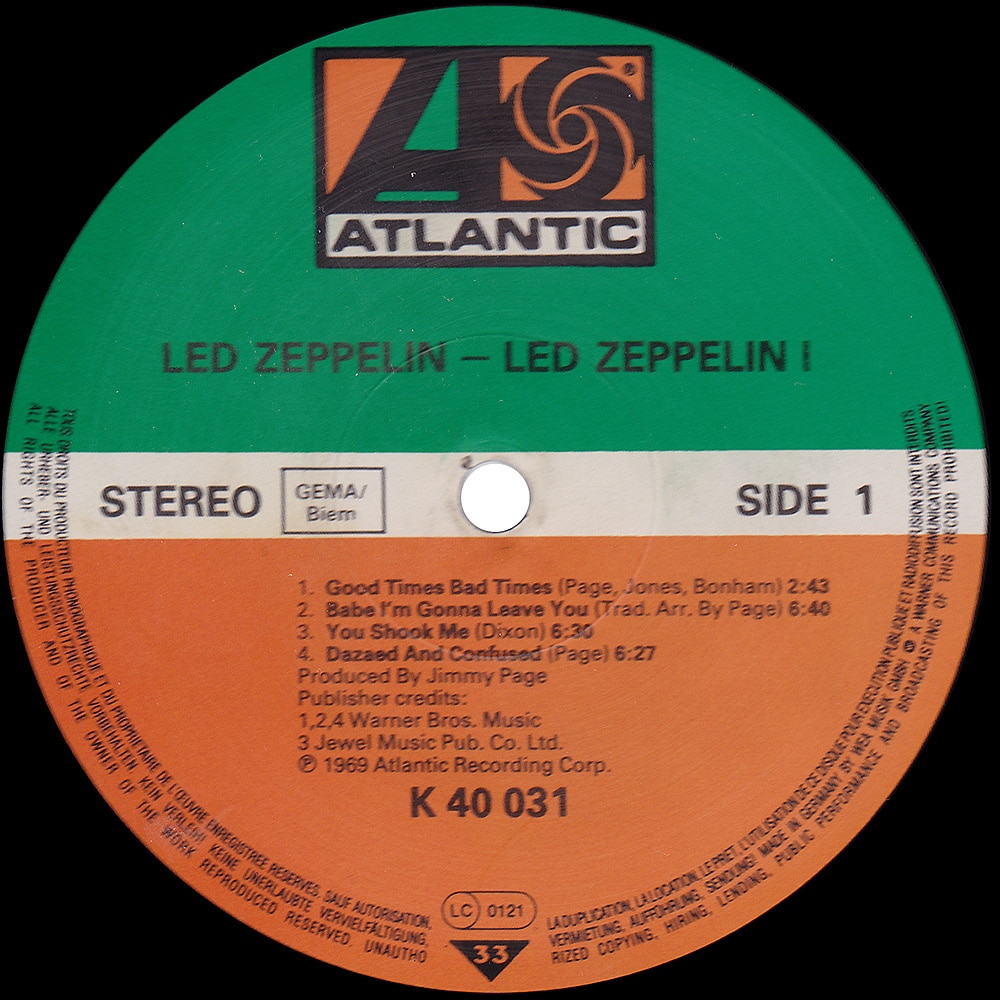 LP <br>Led Zeppelin <br>Germany (K 40 031) #4 - Image 3