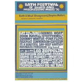 Concert Advertisement <br>1970.06.28 <br>Bath Festival, UK (Poster) #2