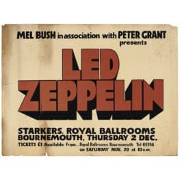 Concert Advertisement <br>1971.12.02 <br>Bournemouth, UK (Poster)