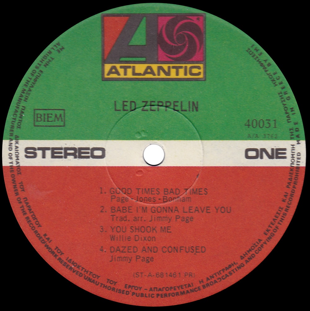 LP <br>Led Zeppelin <br>Greece (40031) #1 - Image 3