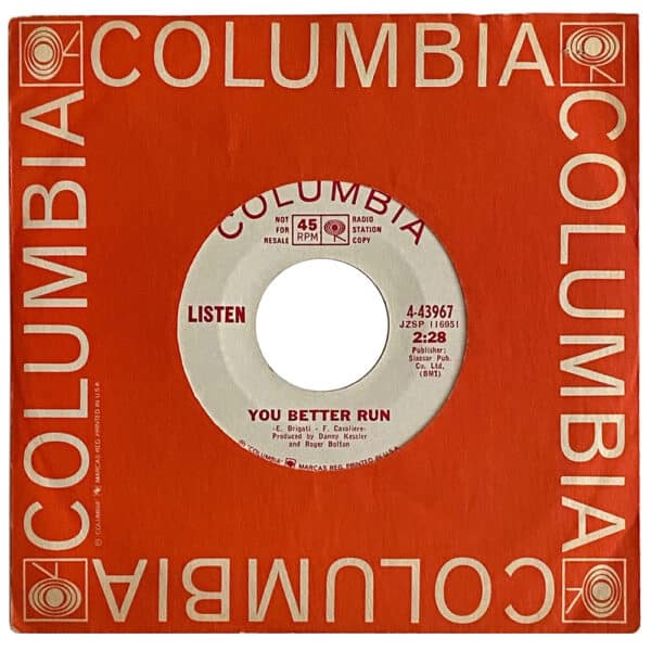 Pre-Zep Single <br>Robert Plant <br>USA (4-43967) <br>You Better Run / Everybody's Gonna Say (Promo)