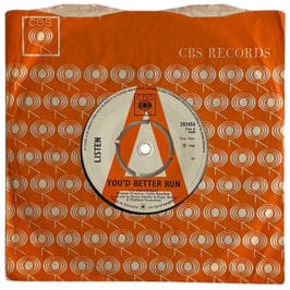 Pre-Zep Single <br>Robert Plant <br>UK (202456) <br>You'd Better Run / Everybody's Gonna Say (Promo)