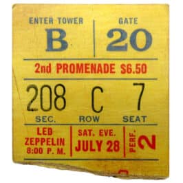 Concert Ticket <br>1973.07.28 <br>New York, NY