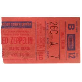 Concert Ticket <br>1977.06.14 <br>New York, NY