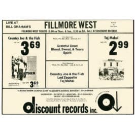 Concert Advertisement <br>1969.01 <br>San Francisco, CA (Ad)