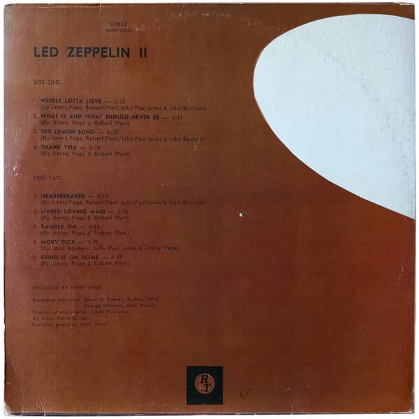 LP <br>Led Zeppelin II <br>Latvia (ANW 70002) - Image 2