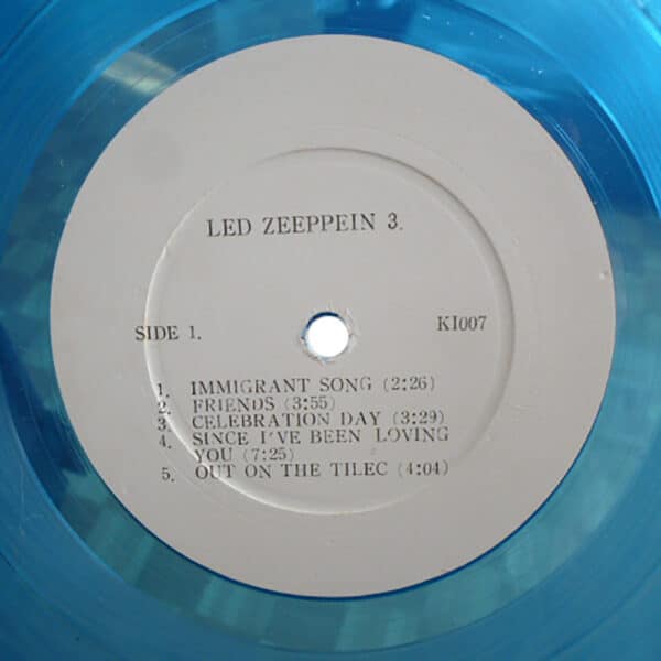 LP <br>Led Zeppelin III <br>South Korea, Colored Vinyl (K1007) #2 - Image 5