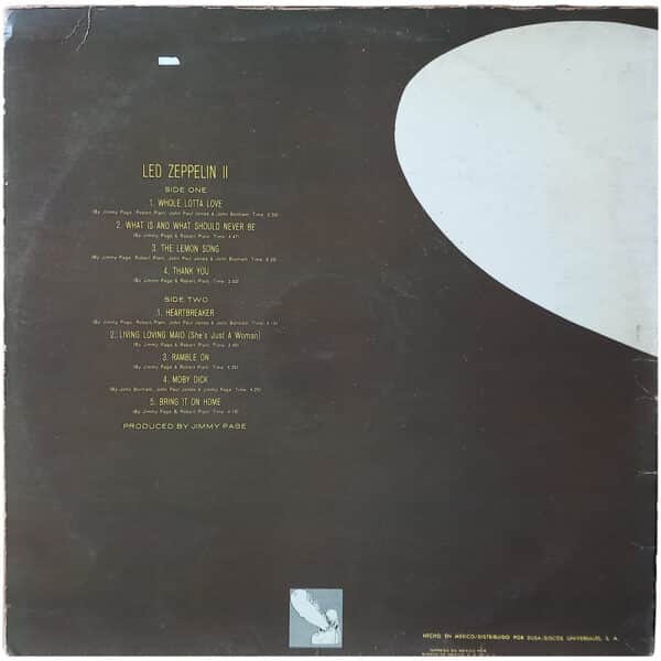LP <br>Led Zeppelin II <br>Mexico (ATS-18) - Image 2