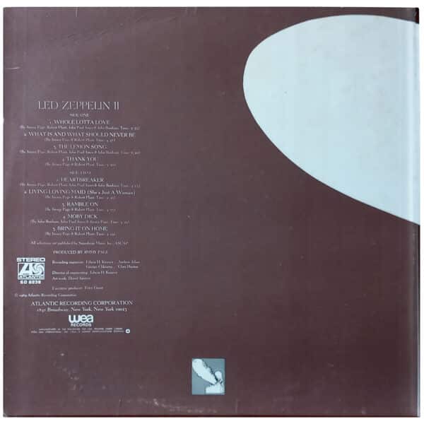 LP <br>Led Zeppelin II <br>Philippines (SD 8236) - Image 2
