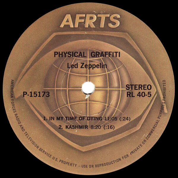 LP <br>Physical Graffiti <br>USA, AFRTS (RL 40-5)