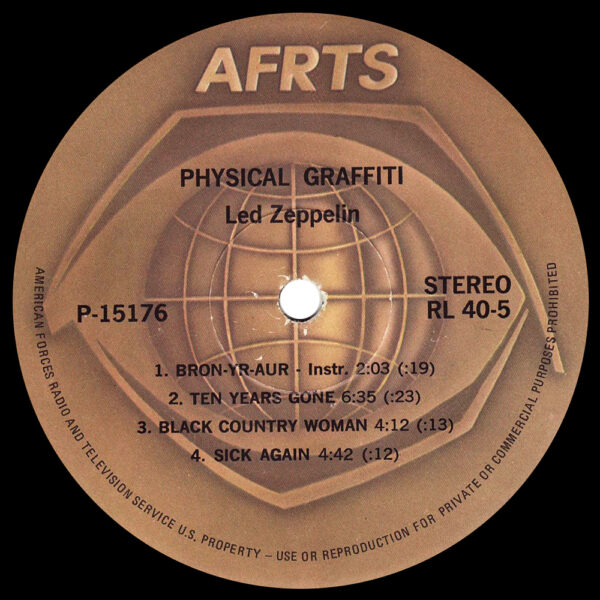 LP <br>Physical Graffiti <br>USA, AFRTS (RL 40-5) - Image 4
