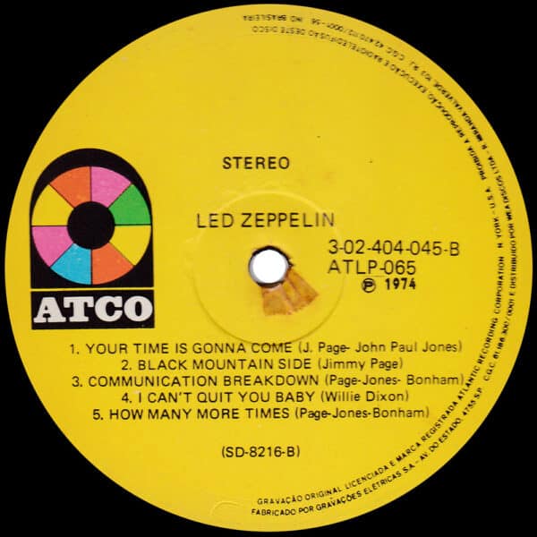 LP <br>Led Zeppelin <br>Brazil (3-02-404-045) #3 - Image 4