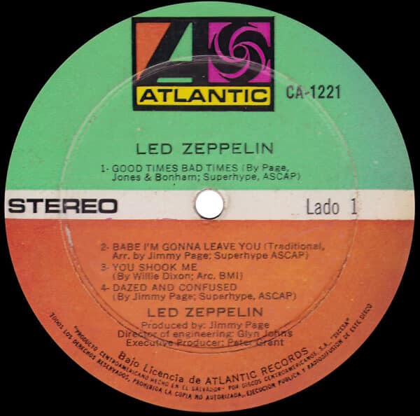 LP <br>Led Zeppelin <br>El Salvador (CA-1221) #2 - Image 3