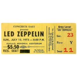 Concert Ticket <br>1973.07.15 <br>Buffalo, NY