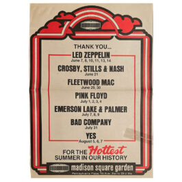 Concert Advertisement <br>1977.06 <br>New York, NY (Ad)