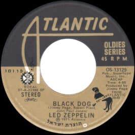 Single <br>Israel (OS-13129) <br>Black Dog / Misty Mountain Hop (Promo)