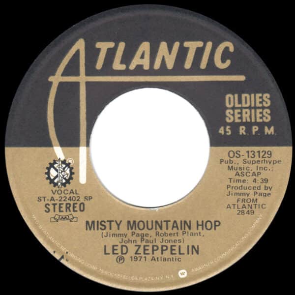 Single <br>Israel (OS-13129) <br>Black Dog / Misty Mountain Hop (Promo) - Image 2