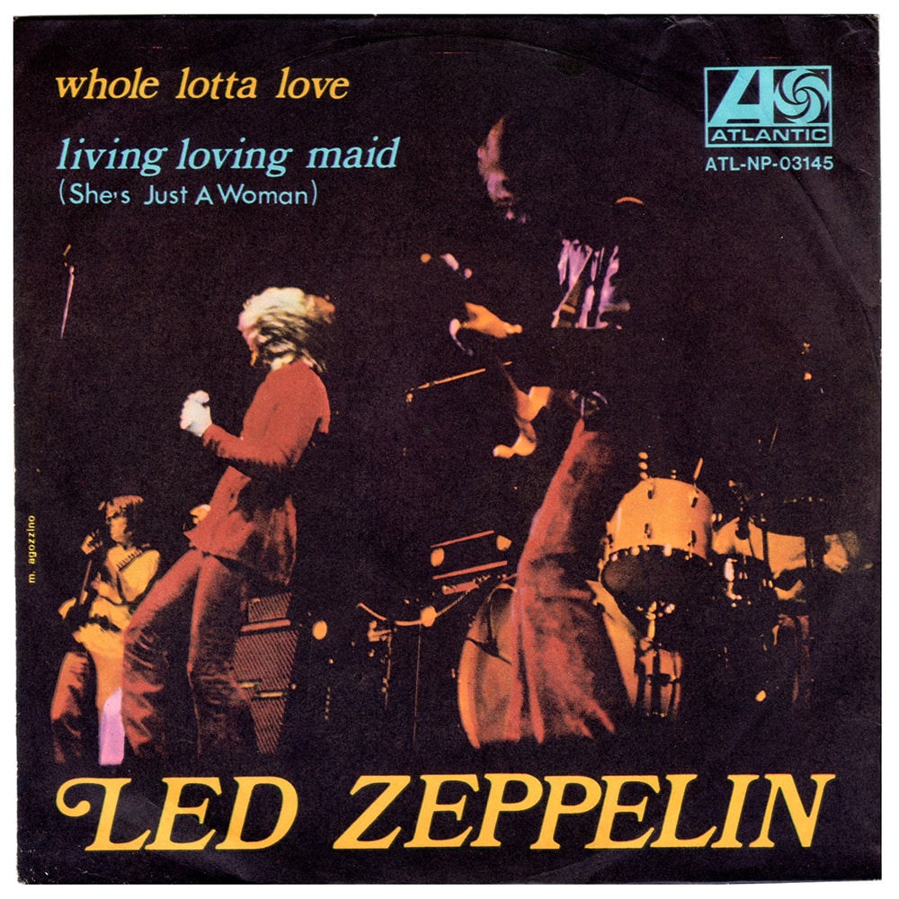 Single <br>Italy (ATL NP 03145) <br>Whole Lotta Love / Living Loving Maid (#6) - Image 2