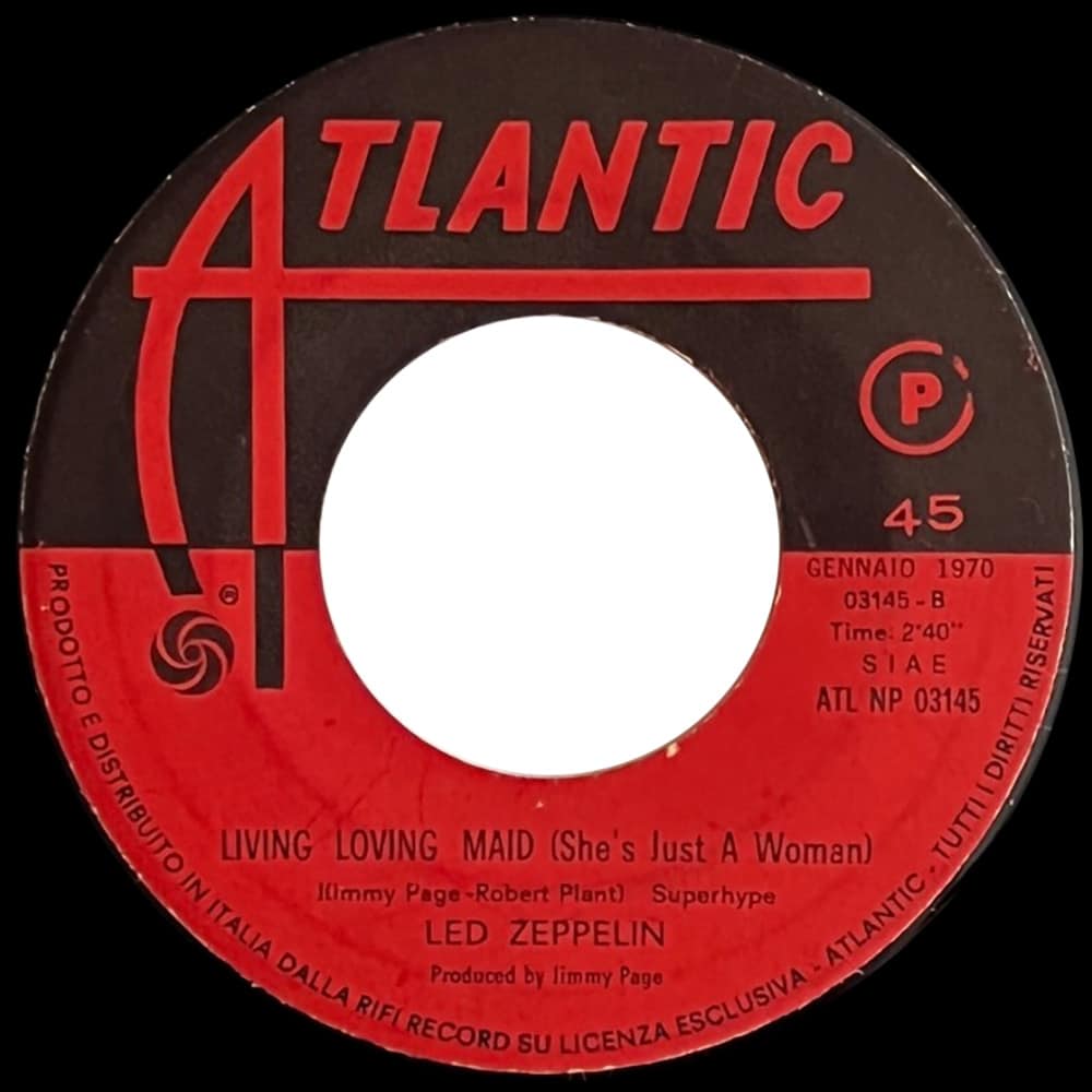 Single <br>Italy (ATL NP 03145) <br>Whole Lotta Love / Living Loving Maid (#8) - Image 4