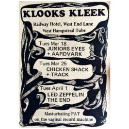 Concert Advertisement <br>1969.03.30 <br>West Hampstead, UK (Ad)