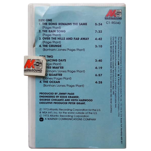 Cassette <br>Houses of the Holy <br>India (19130) - Image 2