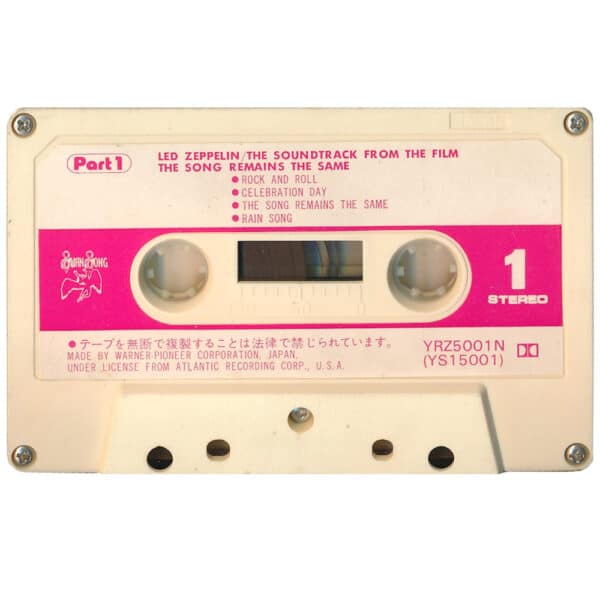 Cassette <br>The Song Remains The Same <br>Japan (YRZ5001N) - Image 4