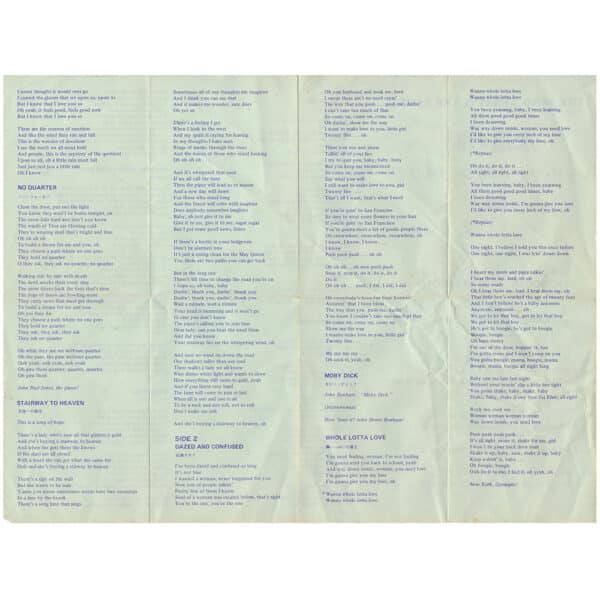 Cassette <br>The Song Remains The Same <br>Japan (YRZ5001N) - Image 14