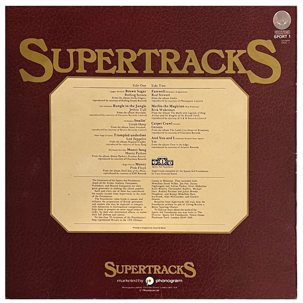 LP <br>Supertracks <br>Trampled Under Foot <br>UK (Sport 1) - Image 2