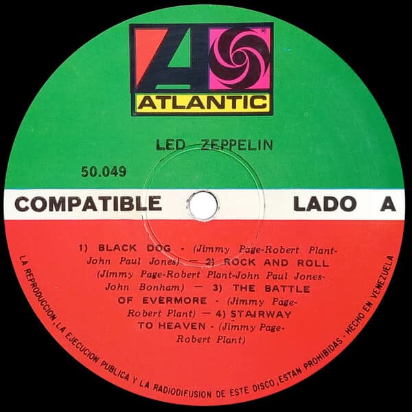 LP <br>Led Zeppelin IV <br>Venezuela (50.049) - Image 3