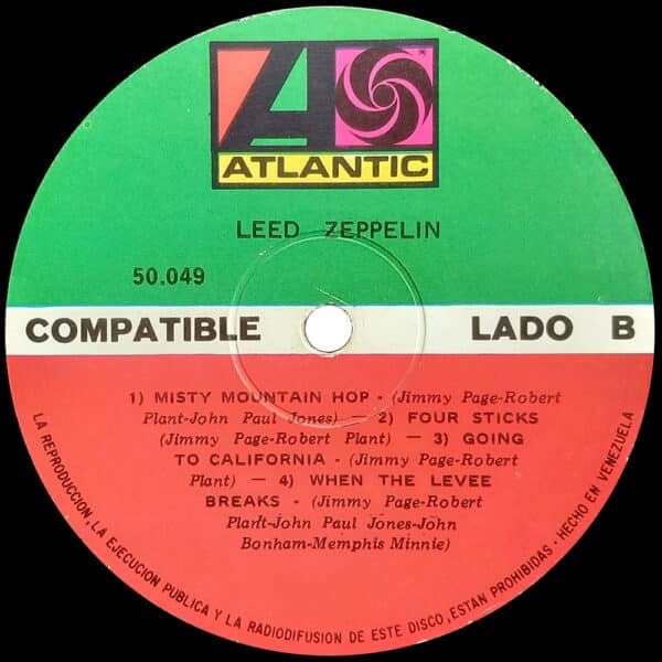 LP <br>Led Zeppelin IV <br>Venezuela (50.049) - Image 4