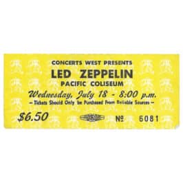 Concert Ticket <br>1973.07.18 <br>Vancouver, CA
