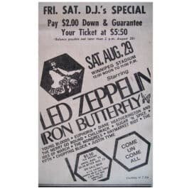 Concert Advertisement <br>1970.08.29 <br>Winnipeg, CA (Ad)