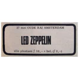 Concert Advertisement <br>1972.05.27 <br> Amsterdam, NL (Ad)